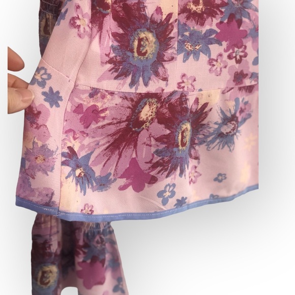 NWT Free People Floral Tie front Blouse - Picture 10 of 16